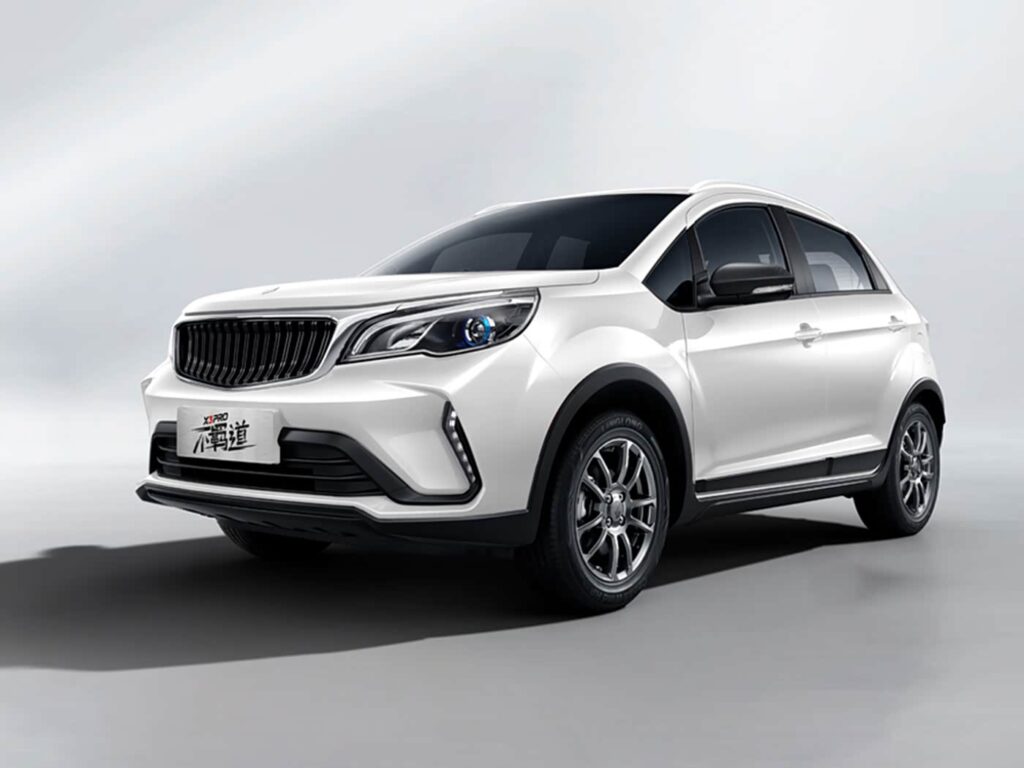 RL Auto X3 PRO compact SUV shown in (color, e.g., Starry Night Blue) from a dynamic front three-quarter angle, highlighting its sporty design, LED lighting, and alloy wheels.